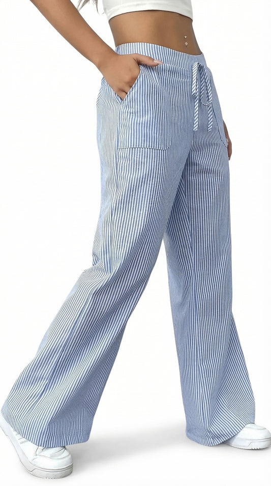 PANTALONES CORTE ANCHO DISEÑO MODERNO