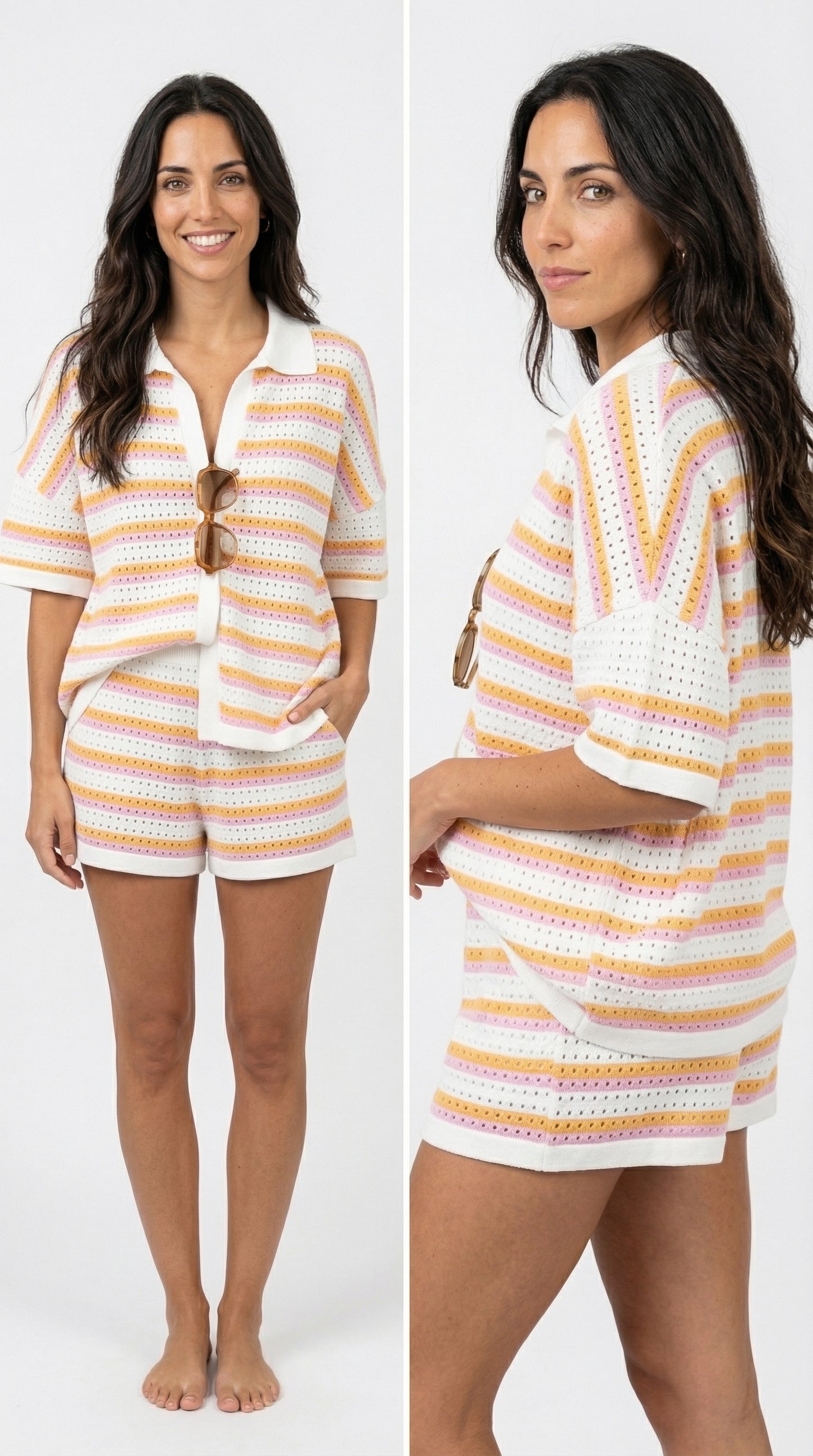 CONJUNTO ESTILIZADO DE RAYAS OCASIONAL