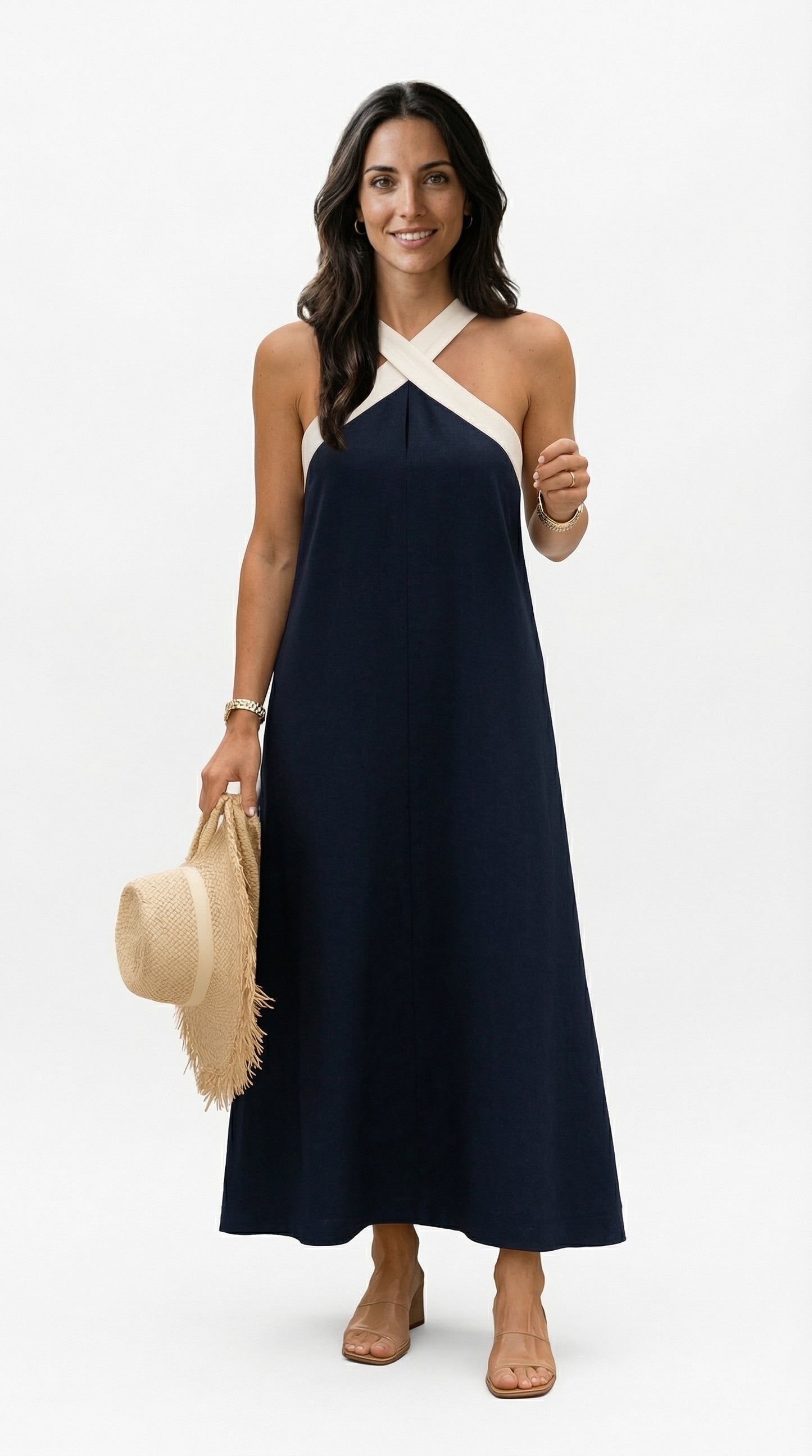 VESTIDO MIDI ELEGANTE CASUAL SELENA