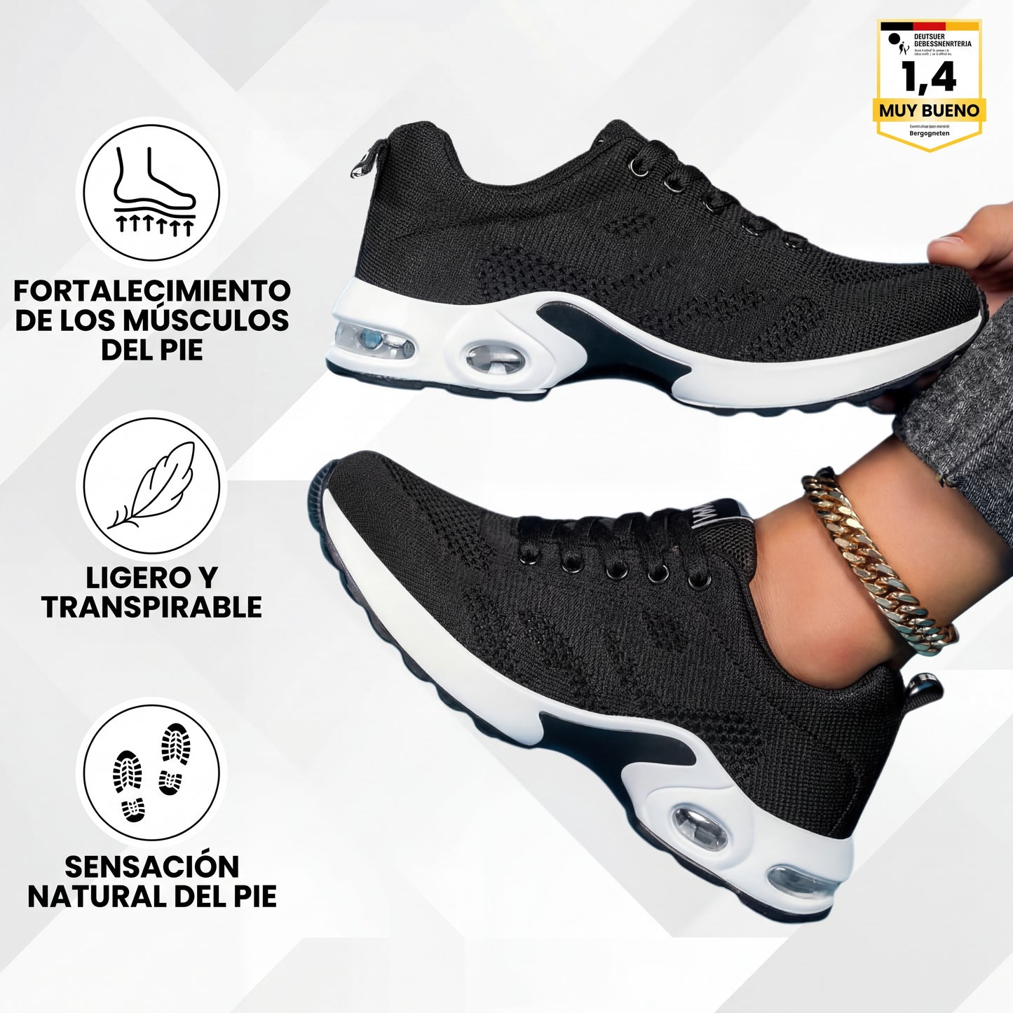 OrthoCare-Zapatillas ergonómicas para aliviar el dolor + PLANTILLAS GRATIS