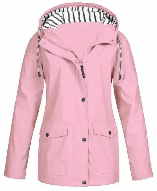 CHAQUETA IMPERMEABLE PARA LLUVIA CASUAL