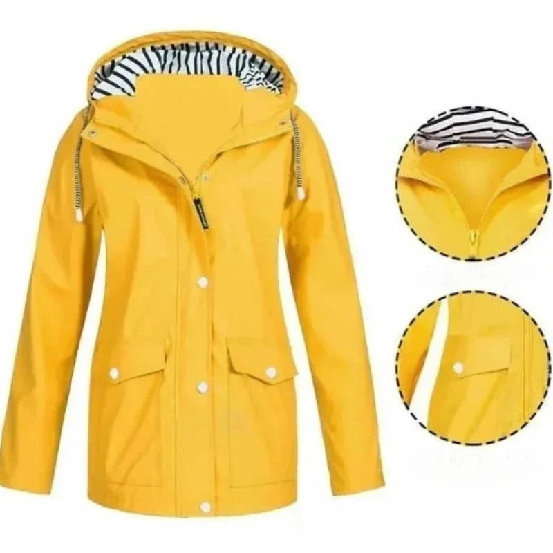 CHAQUETA IMPERMEABLE PARA LLUVIA CASUAL