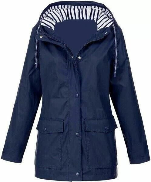 CHAQUETA IMPERMEABLE PARA LLUVIA CASUAL