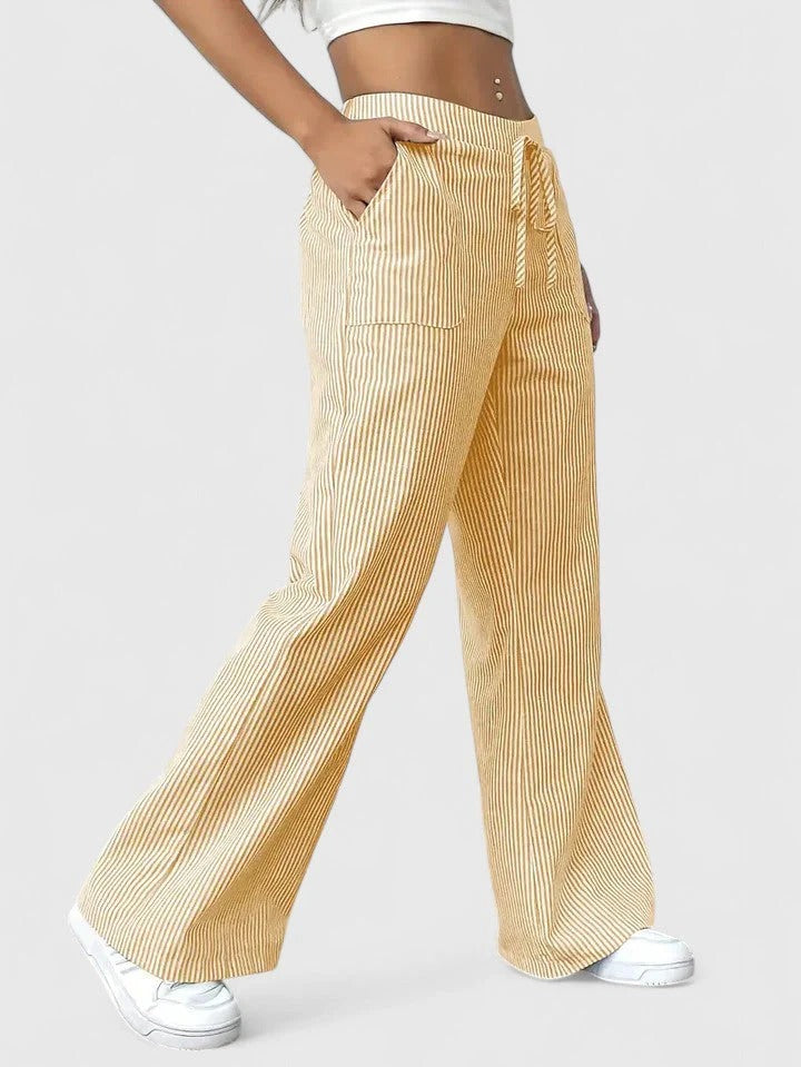 PANTALONES CORTE ANCHO DISEÑO MODERNO